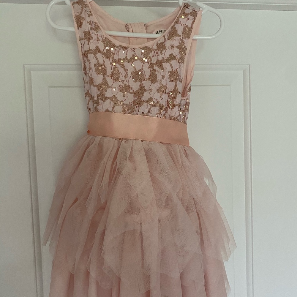 Pink sequin tutu dress 2T/3T